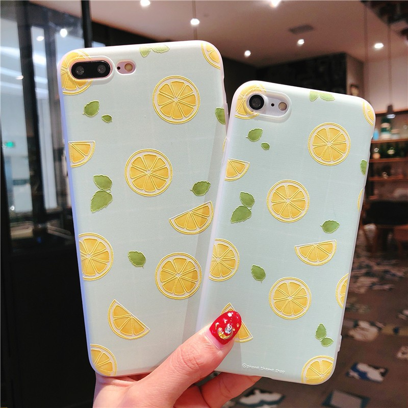 Ốp lưng quả chanh Silicon dẻo dành cho iPhone 6 / 6s / 6Plus / 6sPlus / 7 / 7Plus / X / XS - a43