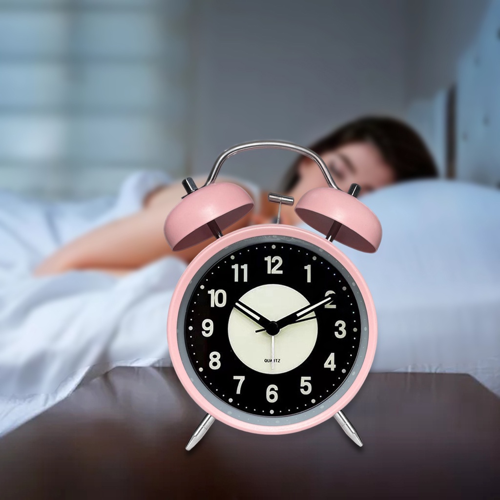 Đồng Hồ Báo Thức Hình Thỏ / Hươu / Nai Dễ Thương Phong Cách Bắc Âu Trang Trí Phòng Ngủ