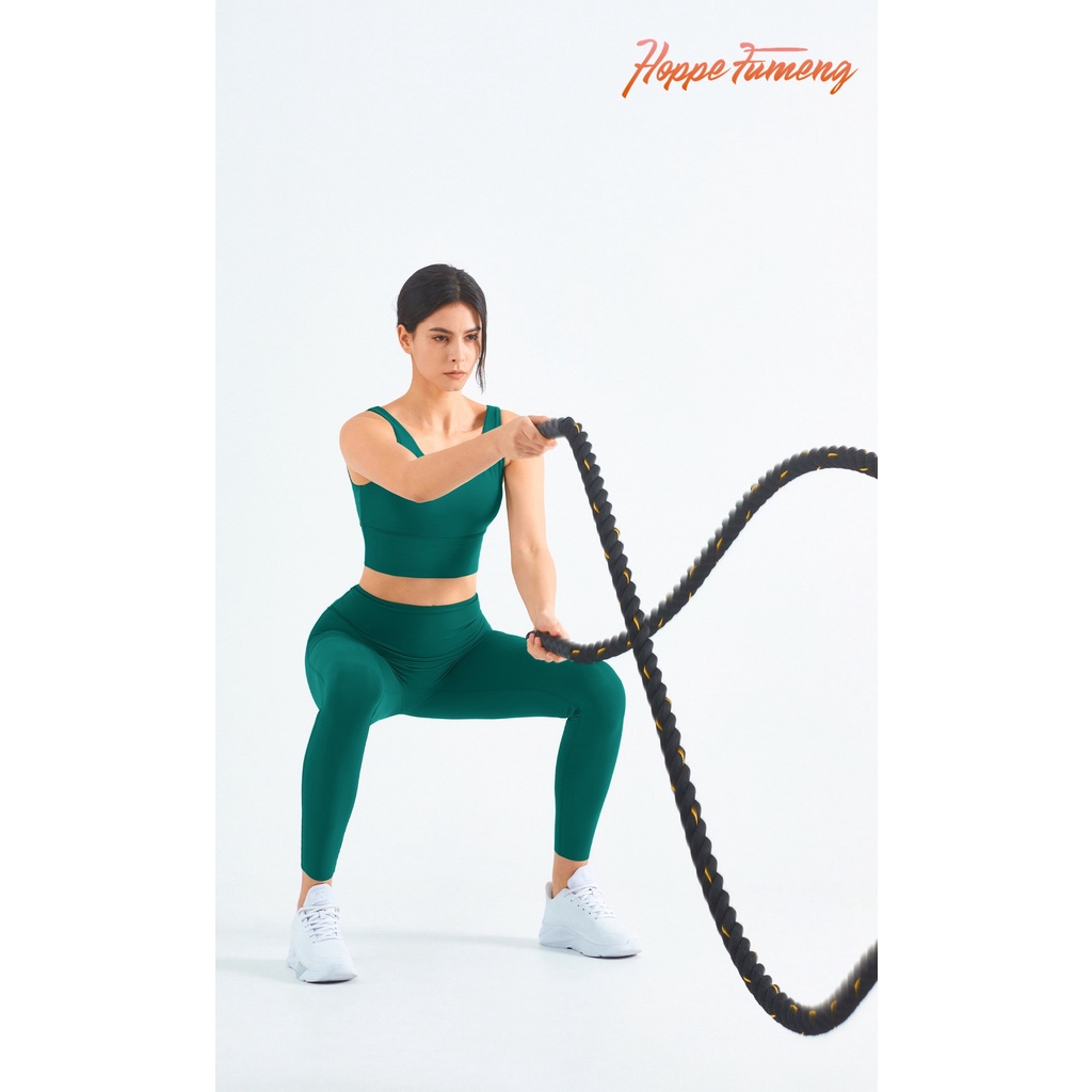 Set trang phục Hoppe Fumeng cho nữ gồm áo ngực thể thao và quần legging dài tập yoga