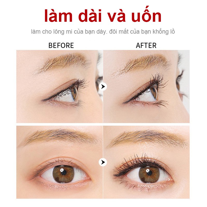 Bộ trang điểm mắt LAMEILA Mascara + Kẻ Mắt + Phấn mắt 12 màu Bộ Trang Điểm