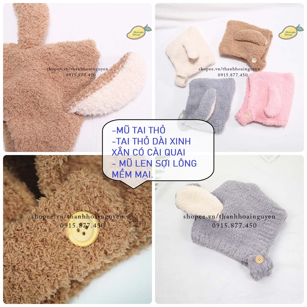 [VIDEO THẬT ] Mũ trẻ em mùa đông lót lông sừng hươu cute ( Mũ kèm khăn lót lông ấm tai gấu thỏ cho bé )