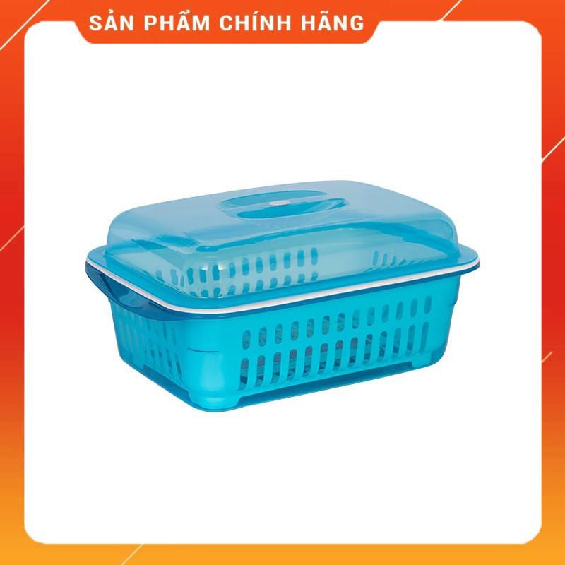 CHÍNH HÃNG -  Tủ đựng chén bát bằng nhựa có nắp đậy cao cấp,Hộp đựng bát đũa, trái cây 2278