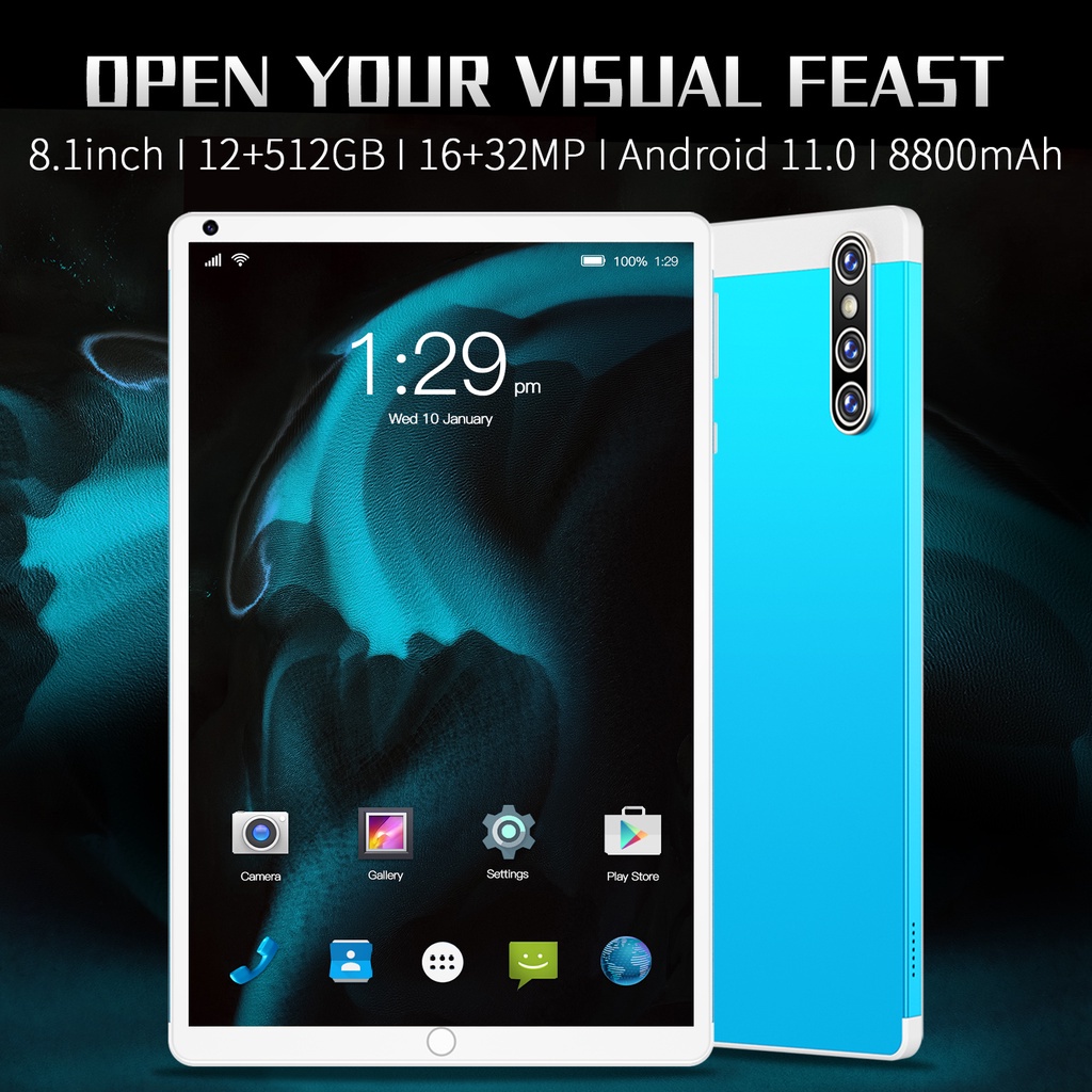 Máy tính bảng s16 Tab 10inch 12GB+ 512GB HD nguyên bản toàn màn hình Máy tính bảng Android học COD | BigBuy360 - bigbuy360.vn