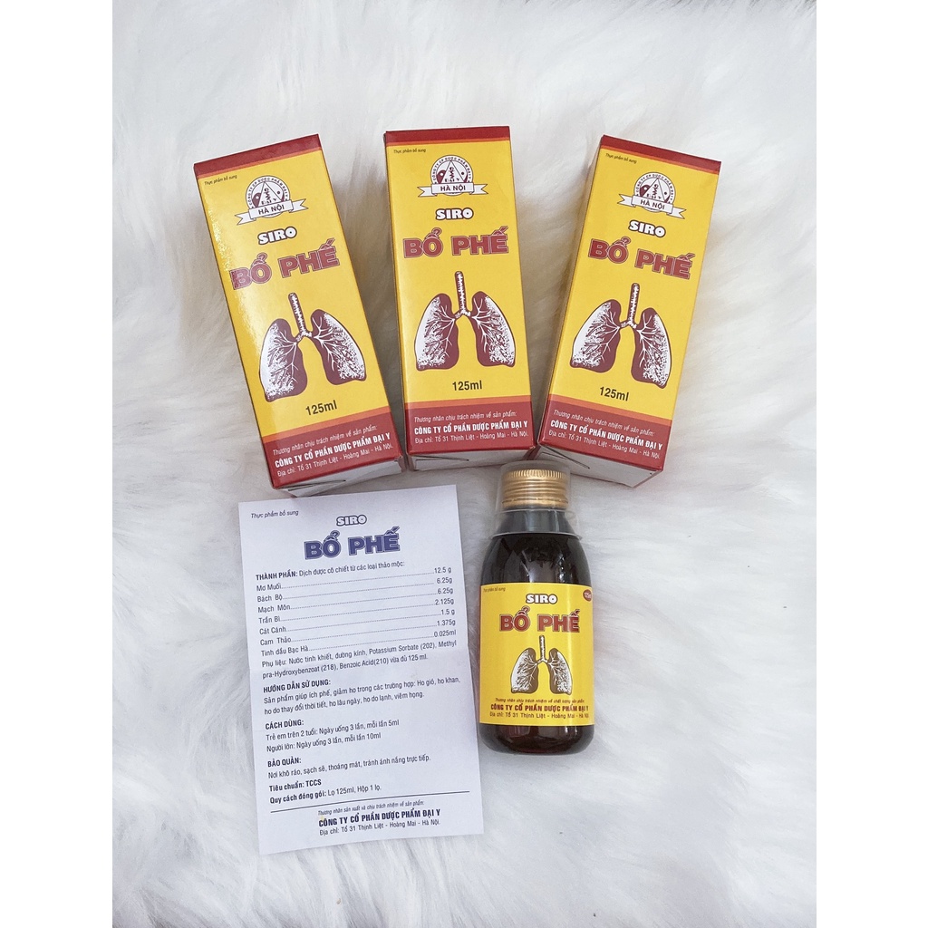 Bổ Phế Siro Giúp Giảm Ho Long Đờm