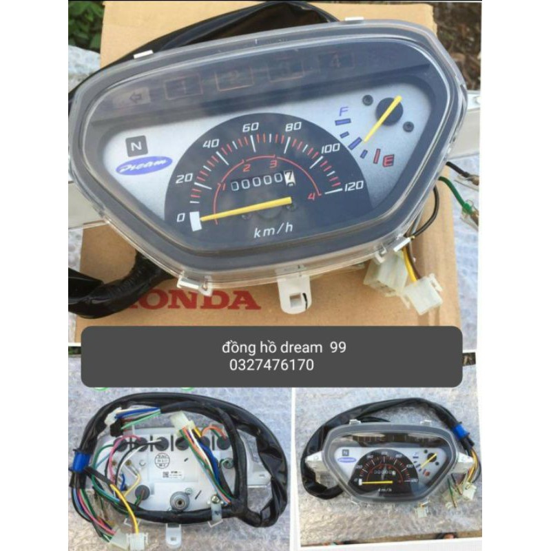 Cụm đồng hồ công tơ mét xe DREAM lùn 99 zin honda thái xịn