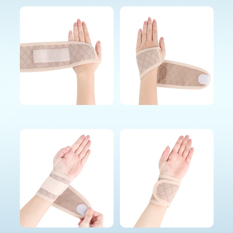Găng Tay Co Giãn Thoáng Khí Bảo Vệ Cổ Tay Chống Đau Khớp Cho Nam Nữ