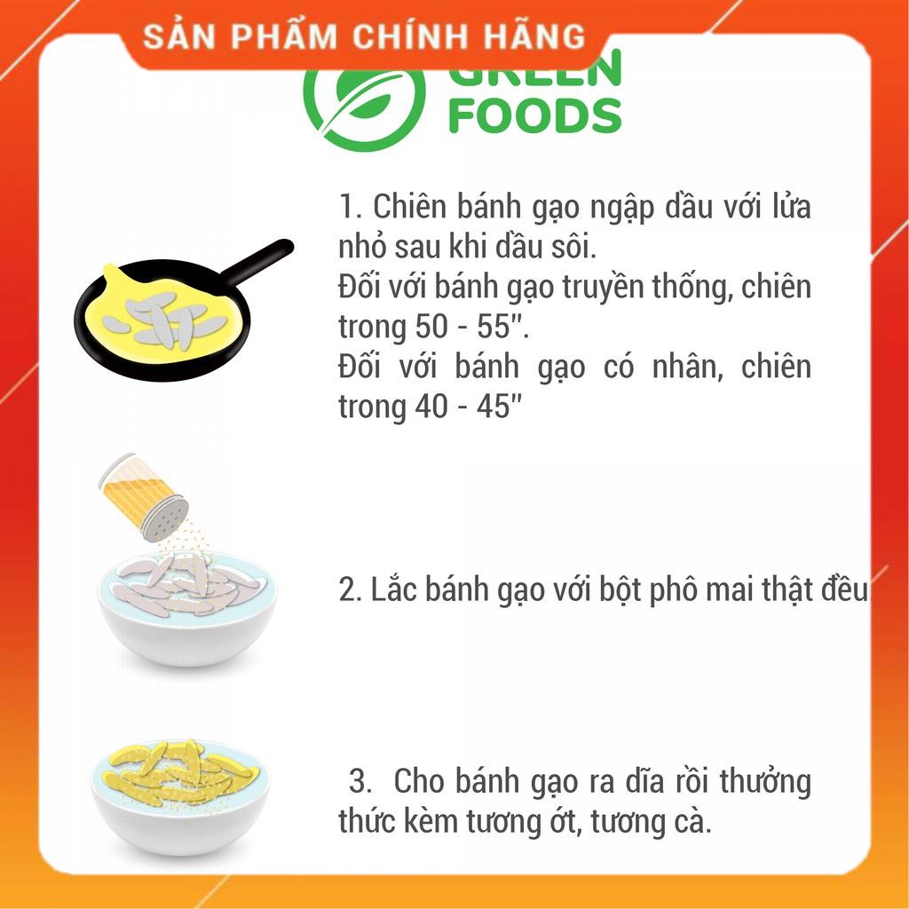 Hoả tốc -  Bánh Gạo Hàn Quốc Tokbokki Dạng Thỏi Green Foods 500g Và 1kg