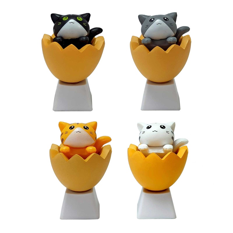 1 Nút Bàn Phím OEM PBT In Hình Mèo Hoạt Hình Dễ Thương Cho Chìa Khóa