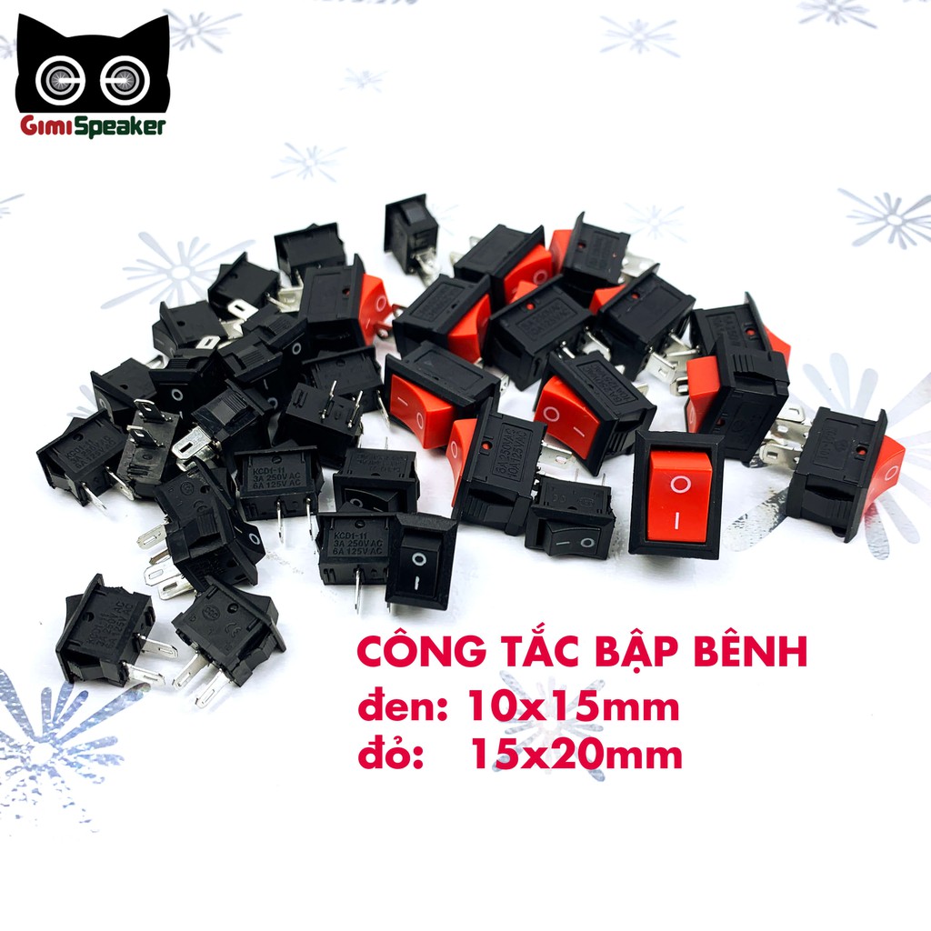 Công tắc bập bênh - Công tắc mini ON/OFF loa bluetooth, đèn chiếu sáng