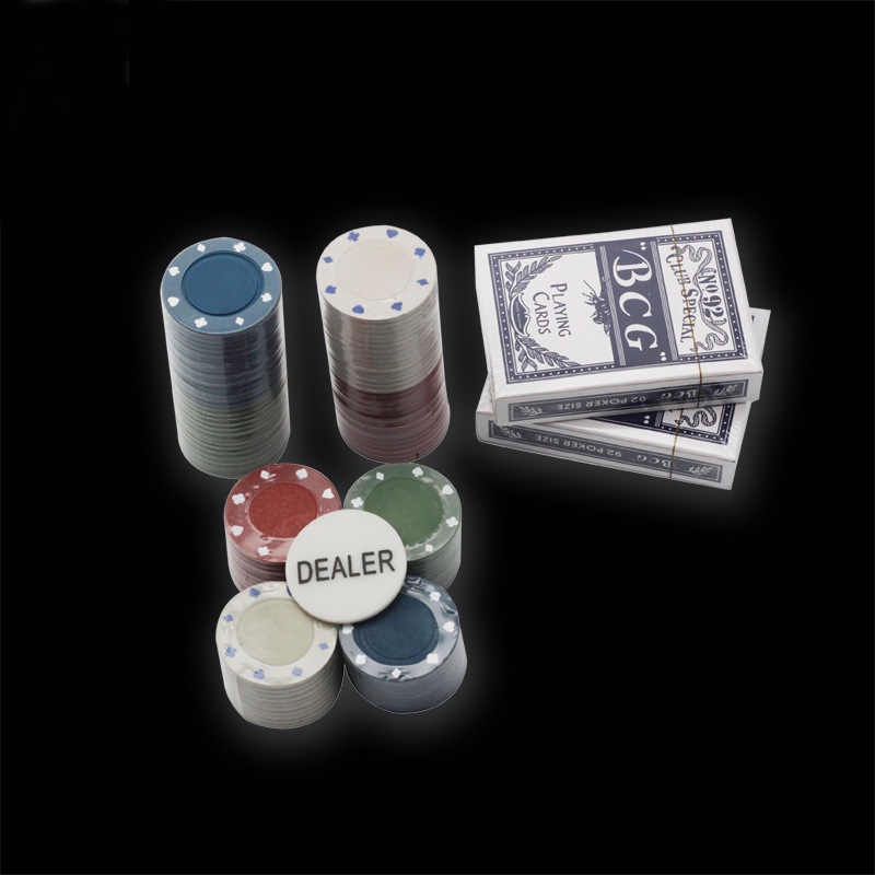 Bộ 200 Chip Poker có số  kèm thảm hàng nhập khẩu Texas Hold'em Blackjack