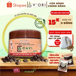 100g cà phê hòa tan sấy lạnh cavi - 100% robusta