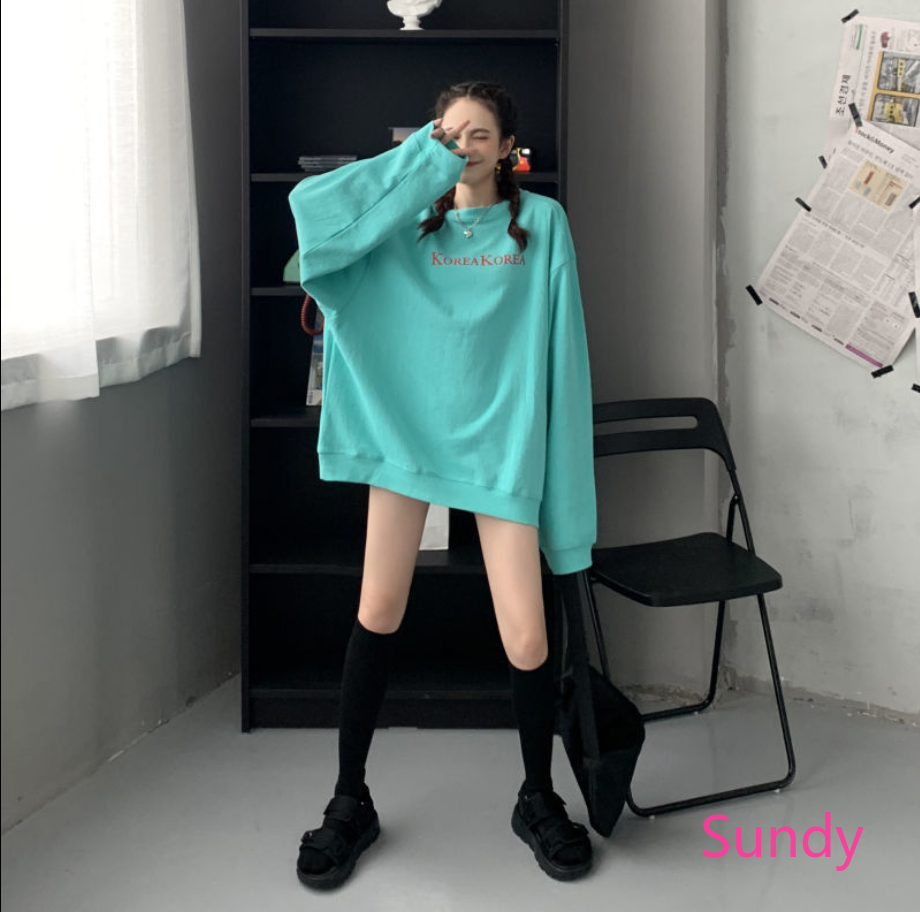 Áo dài tay dáng rộng cá tính cho nữ