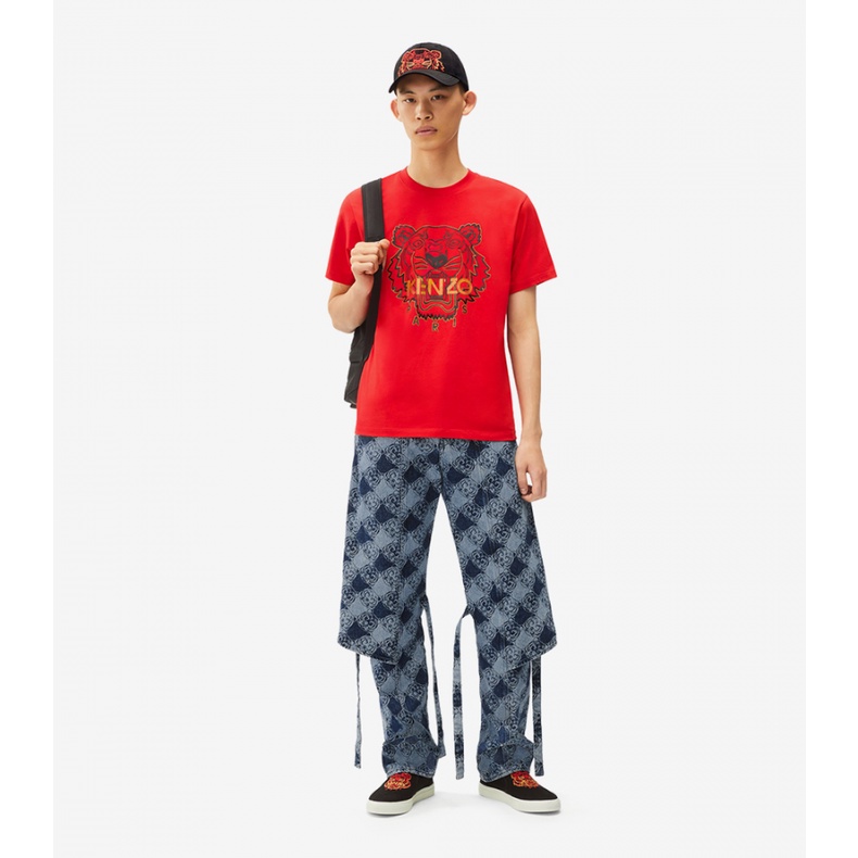 Áo Thun Hổ Cổ Điển Của KENZO Nam FA55TS0504YA