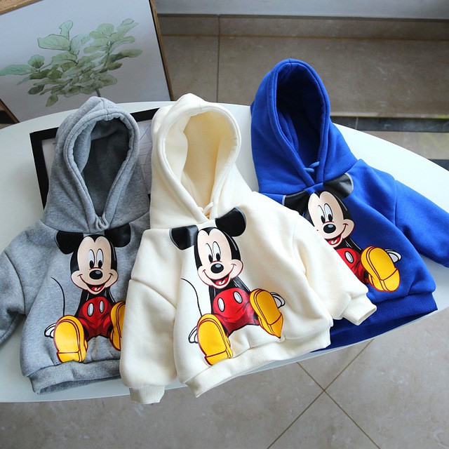 Áo Nỉ Hoodie Cho Bé Trai Và Bé Gái Hình Mickey Từ 8 Đến 32 Kg Nana Store