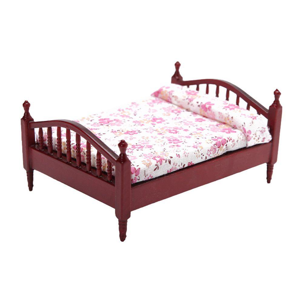 Giường Ngủ Mini Tỉ Lệ 1: 12 Trang Trí Nhà Búp Bê