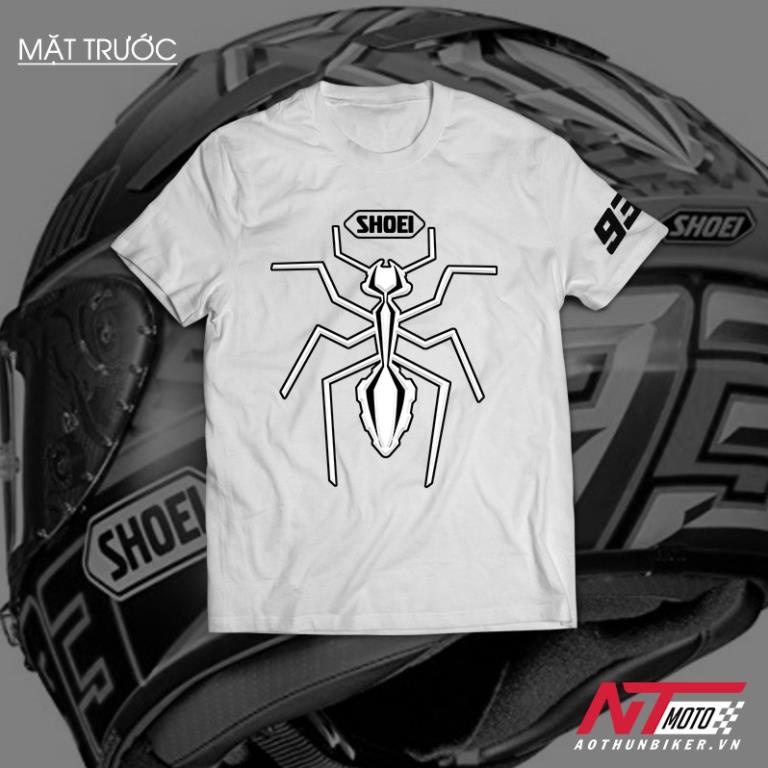 Áo Thun Biker - Shoei X14 Kiến Marquez Unisex Nam Nữ tay ngắn có Big Size Cho