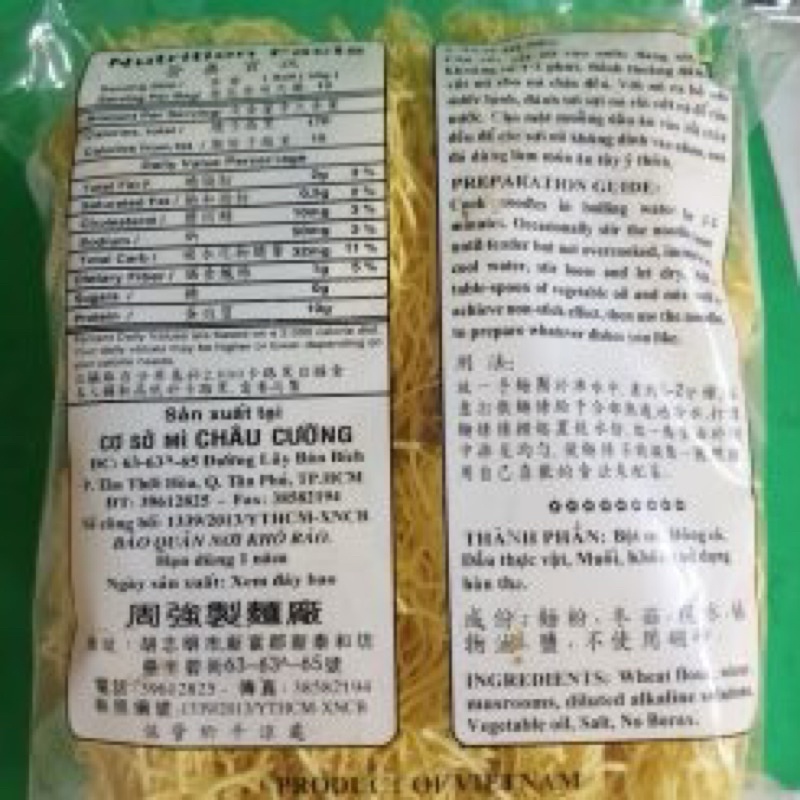 Mì chay Châu Cường 500gr | BigBuy360 - bigbuy360.vn