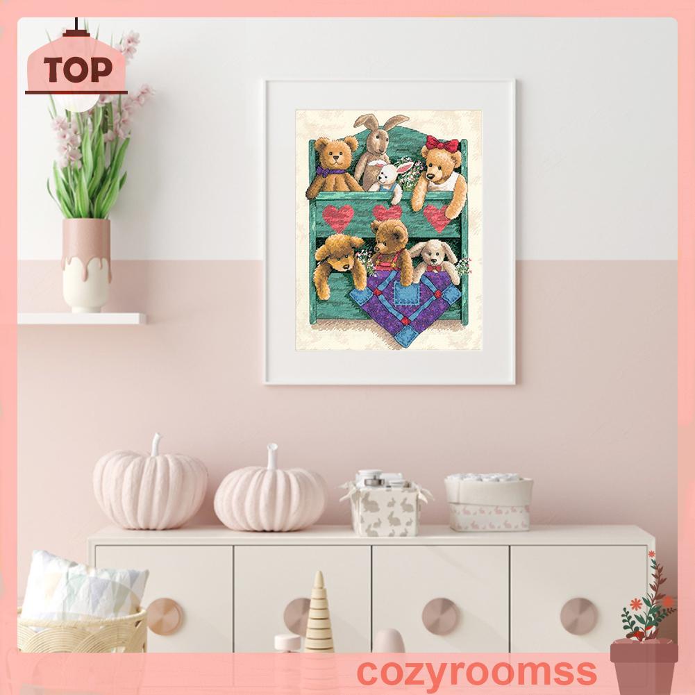 Tranh Thêu Chữ Thập Họa Tiết Gấu 11CT