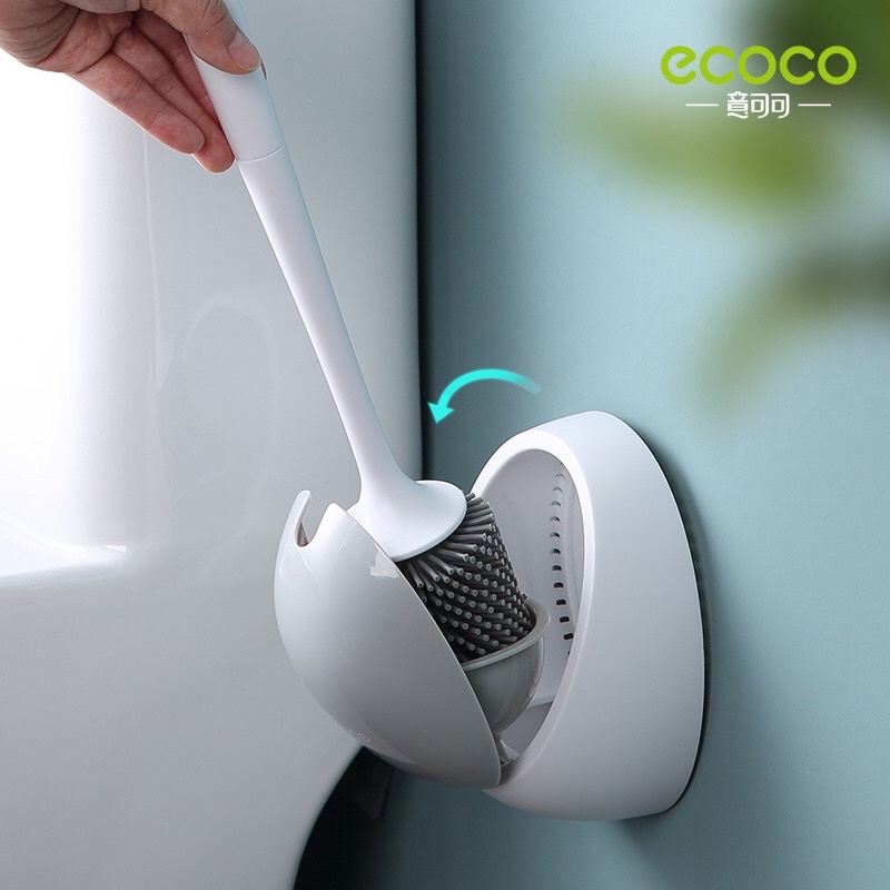 Cọ toilet, cọ bồn cầu silicon Ecoco dán tường tiện lợi - ECOCO 2023