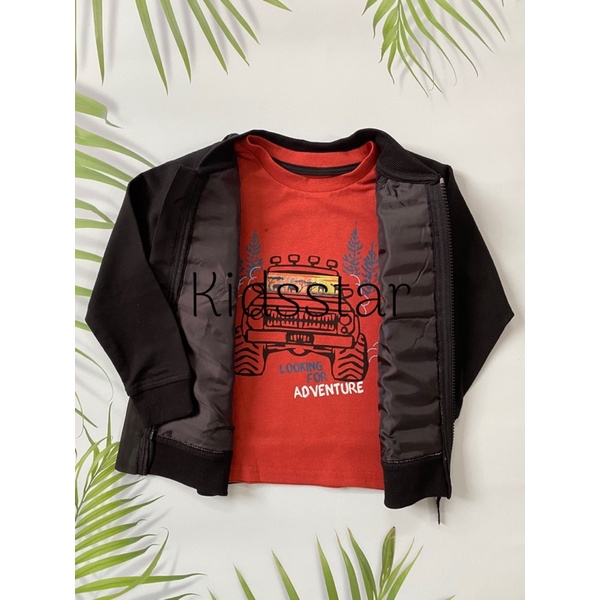 Áo khoác bomber bé trai hiệu Won.der. na.tion dư xịn full tag + móc + túi.