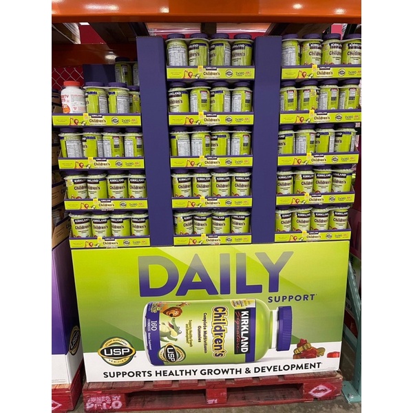 Kẹo Bổ Sung Dinh Dưỡng dành cho bé KIRKLAND CHILDREN’S COMLETE MULTIVITAMIN GUMMIES hộp 160 viên