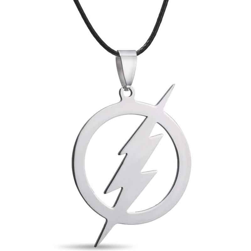 Dây chuyền da mặt logo The Flash logo