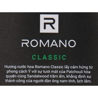 Dầu gội Romano Classic 650ml