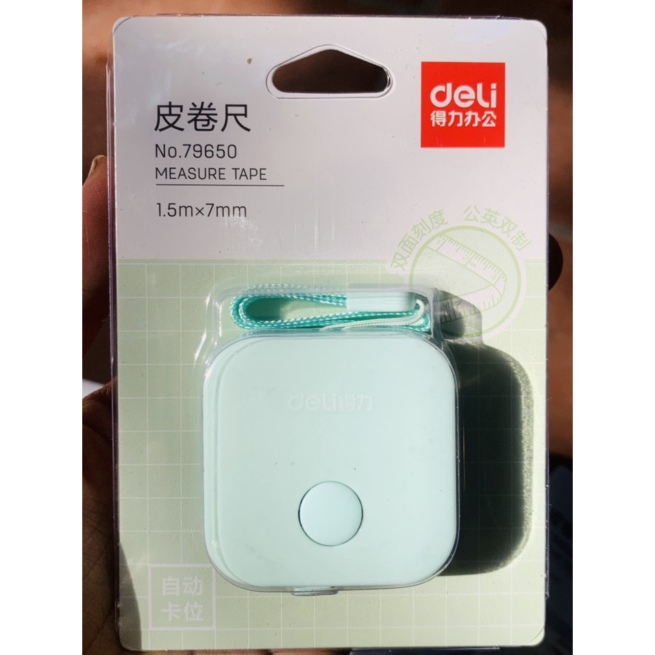 Thước Dây Mini Deli 79650 Tiện Lợi