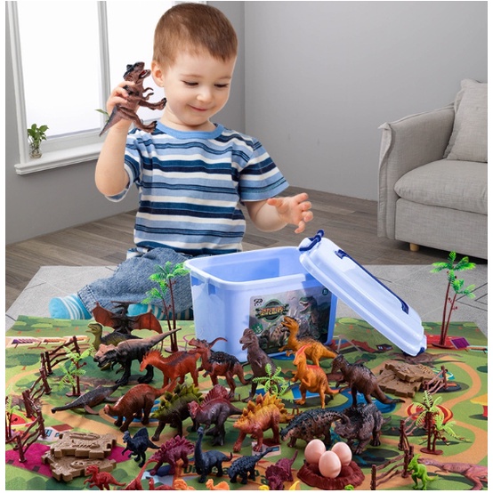 Bộ đồ chơi mô hình công viên khủng long cho trẻ em 104 chi tiết - Bộ đồ chơi khủng long Full bộ đầy đủ.