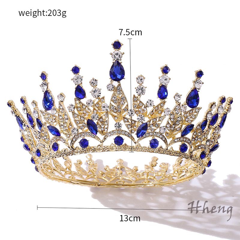 YADORNOS Nữ hoàng tóc trang sức bó nóng bán mũ hợp kim inlay kim cương cô dâu phụ kiện đám cưới