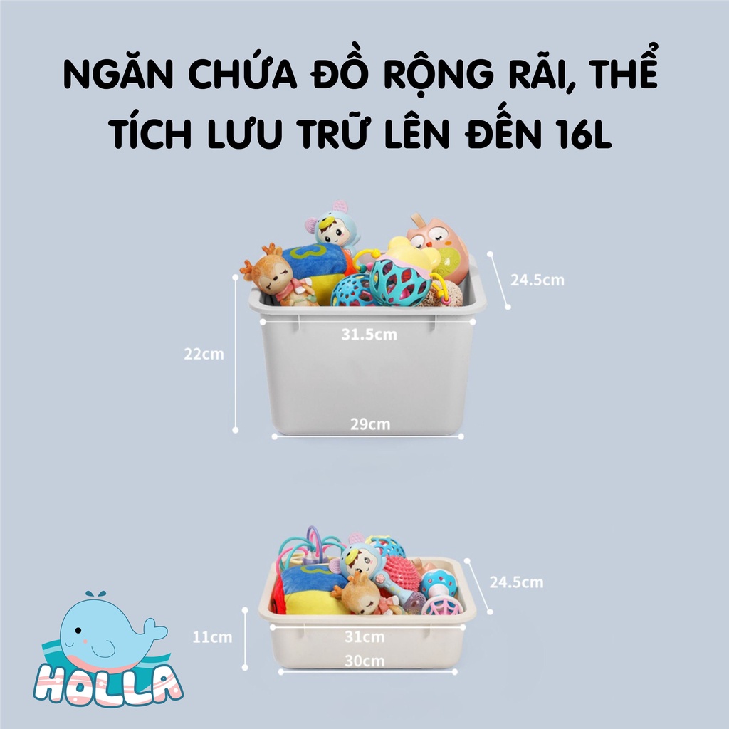 Kệ đồ chơi Ôto Bus Holla phong cách Hàn Quốc đựng đồ chơi, quần áo cho bé chính hãng