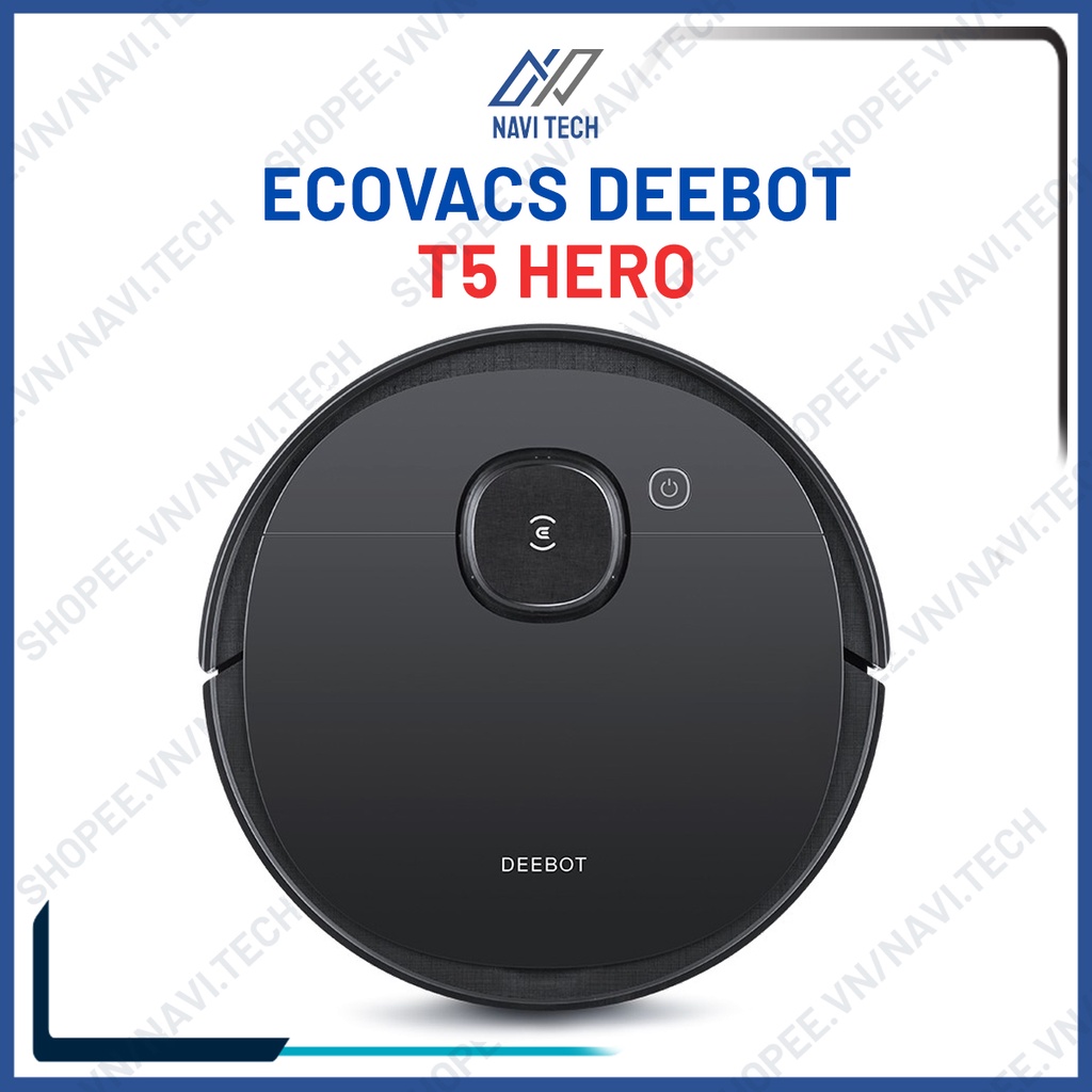 [Mã ELHA10 giảm 6% đơn 5TR] Robot Hút Bụi Lau Nhà Ecovacs Deebot T5 Hero T5 Power DX96 Robot Hút Bụi Thông Minh