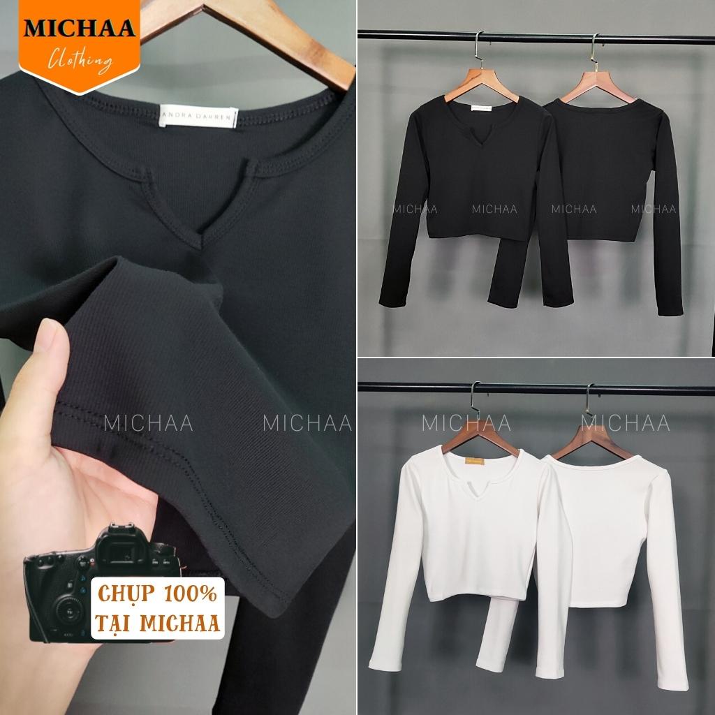 Áo Croptop Tay Dài nữ Phong Cách Gợi Cảm