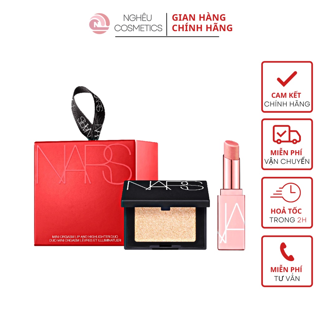 Set Nars Orgasm Highlight Bắt Sáng + Son Dưỡng Mini