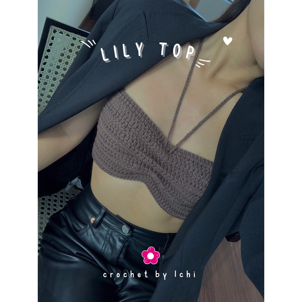 Lily Crochet Top - Áo móc len - Ichi.sg