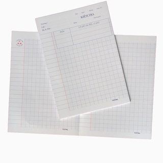 Giấy kiểm tra cấp 1 (12 tờ đôi , 6 tờ đơn)