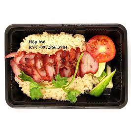 Khay nhựa HS6 ( không nắp) đựng sầu riêng, cơm,...