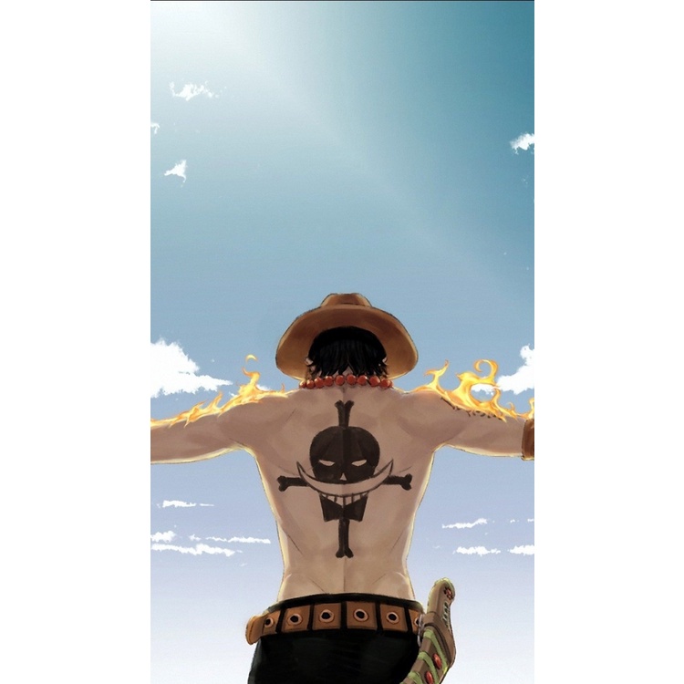 Miếng dán ppf hình One Piece, ACE, skin 3 lớp chống xước cho ip 11Promax, 12Promax,13Promax.