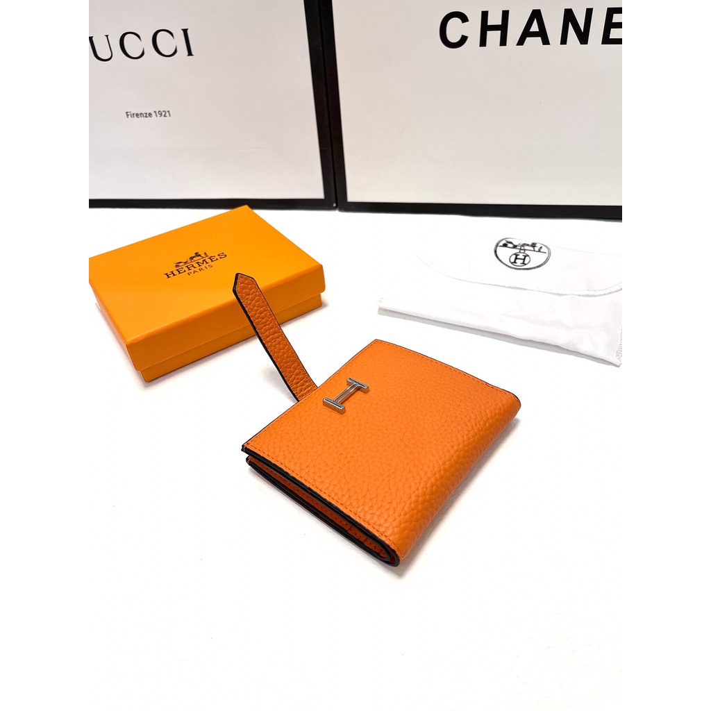 Ví gập nữ da thật thời trang cao cấp Hermes HM phong cách thời thượng