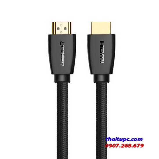 Cáp HDMI 2.0 Dài 2M Cao Cấp Ugreen 40410 Hỗ Trợ 3D 4K 60Hz