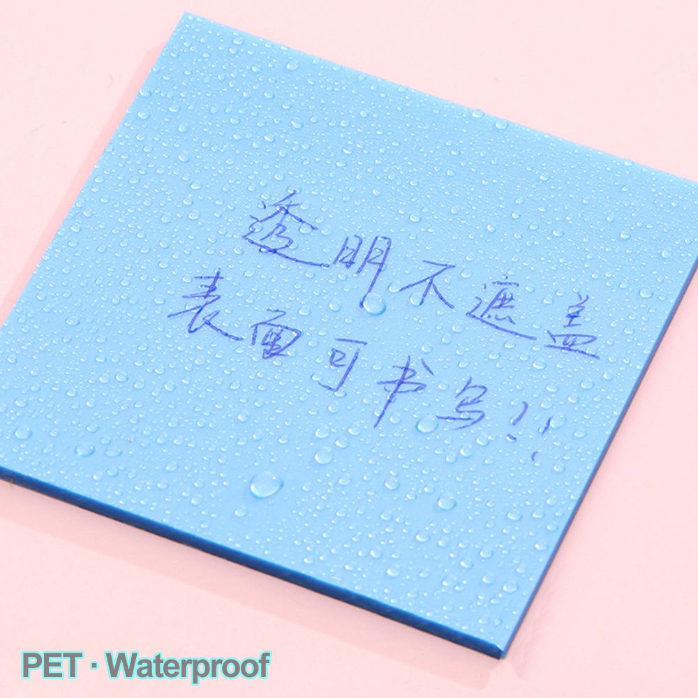 Giấy dán ghi chú PET trong suốt chống nước sáng tạo nhiều màu đa năng