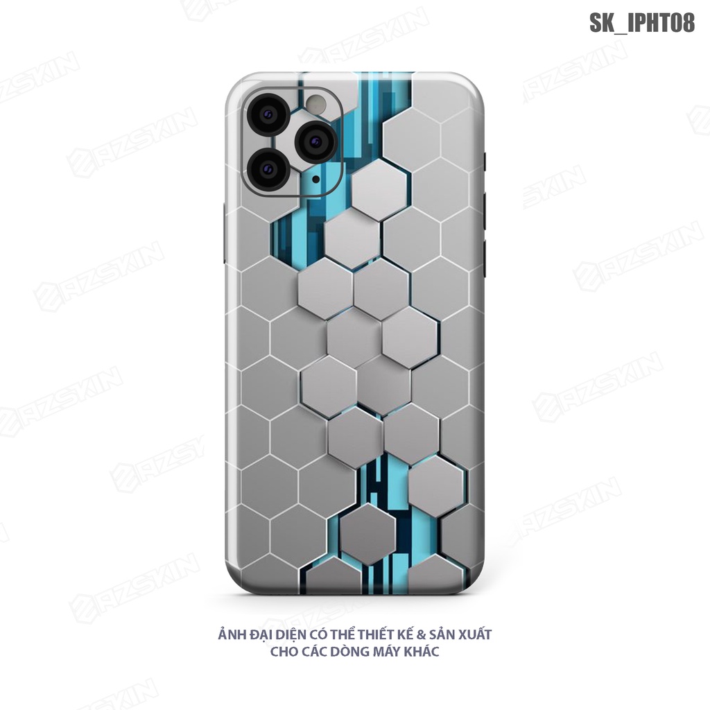 Miếng Dán Skin Sử Dụng Cho Mọi Dòng IPhone Họa Tiết 3D |SK_IPHT08| Chất Liệu 3M Chính Hãng, Khuôn Cắt CNC, Chống Xước