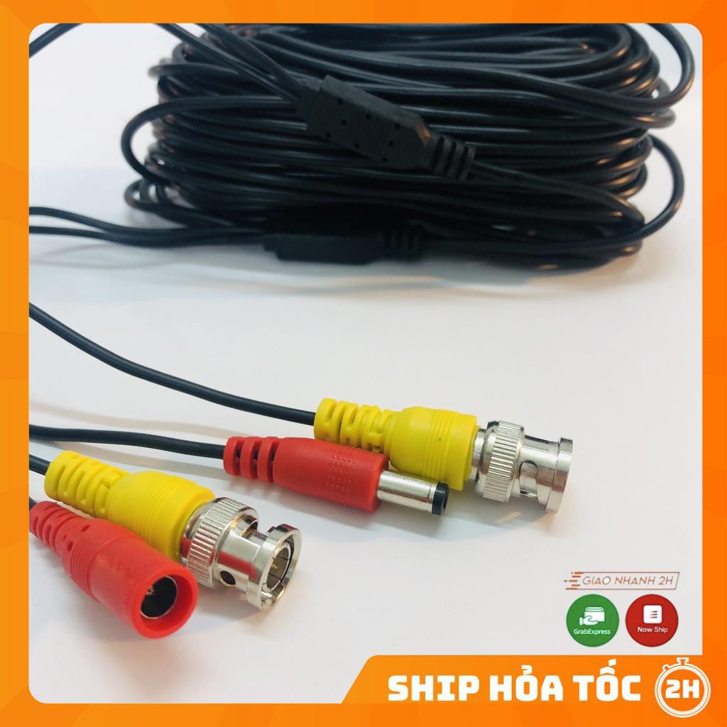 Cáp đồng trục liền nguồn đúc sẵn 2 đầu dài 20m dùng cho Camera