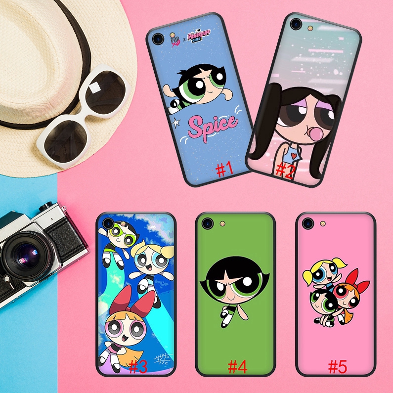 Ốp điện thoại theo kiểu Powerpuff girl cho OPPO A1K K5 A5 A9 2020 RENO 2Z 2F Z 2 10X