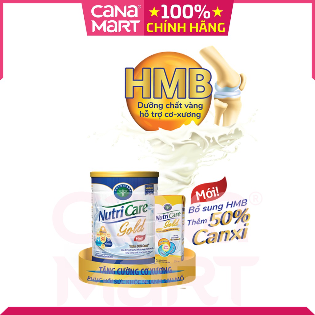 [COMBO 12 HỘP] Sữa nước Nutricare Gold cho người lớn tuổi (180ml)