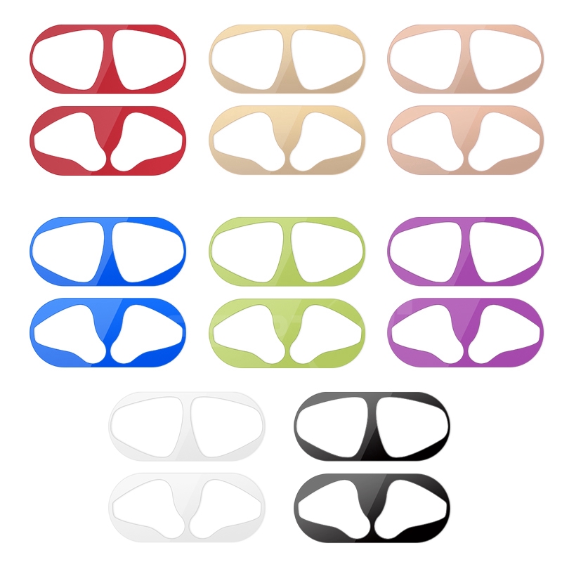 Miếng bảo vệ hộp sạc tai nghe Apple Airpods 2 chống bụi bằng kim loại