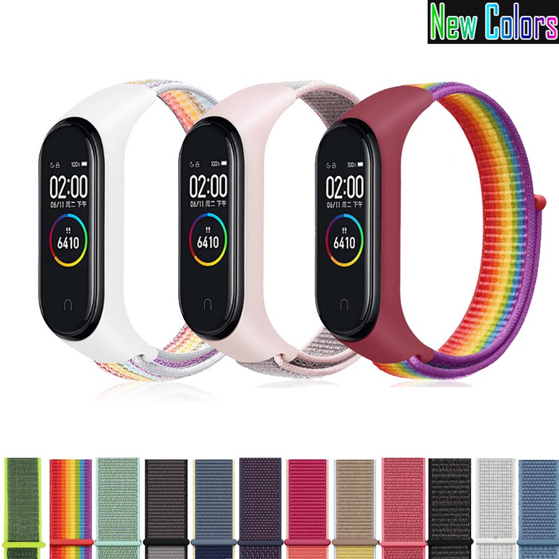 Dây Đeo Sợi Nylon Cho Đồng Hồ Thông Minh Xiaomi Mi band 4 Miband 3 4 5 6 7