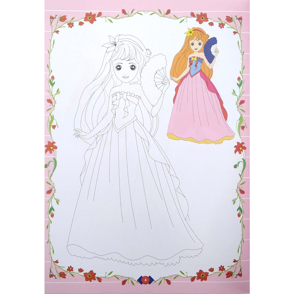 Sách Tô Màu Công Chúa - Công Chúa Đáng Yêu