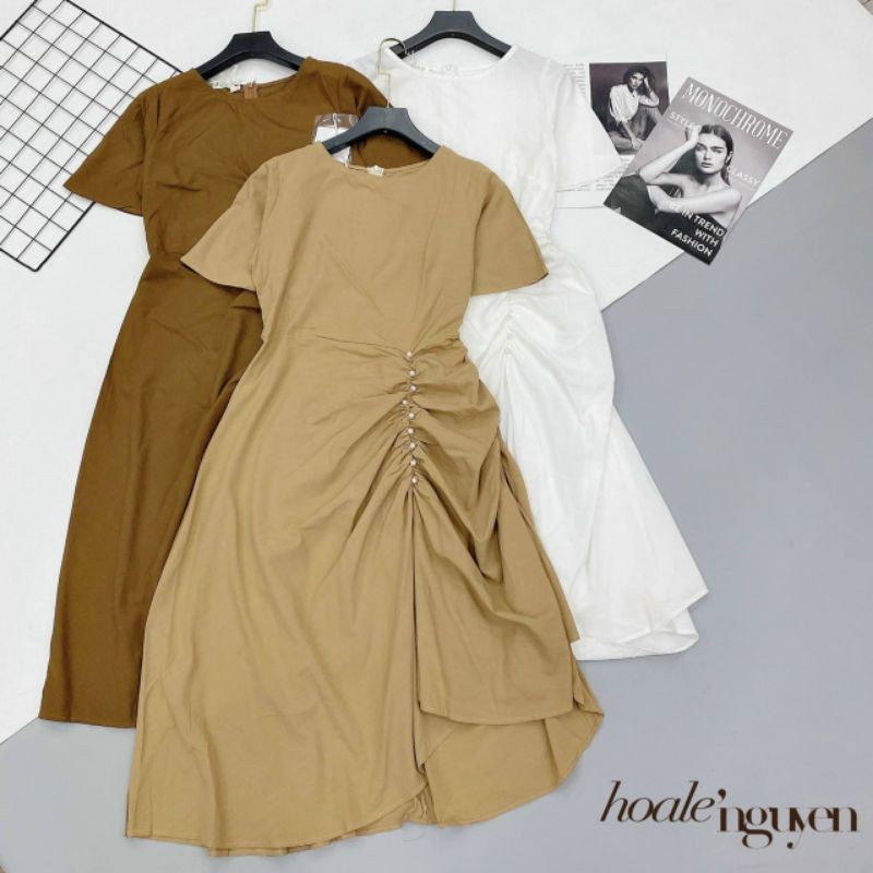 Váy dúm khuy ngọc