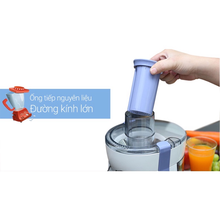Máy Ép Trái Cây Philips HR1811  - Trắng Xanh - Hàng Chính Hãng - Bảo Hành 24 Tháng Toàn Quốc